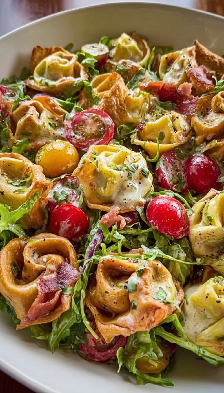Crunchy Tortellini-Salat
