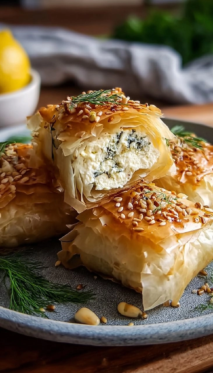 Gebackener Feta im Filoteig
