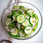 Gurkensalat-mit-Essig-und-Ol-Rezept