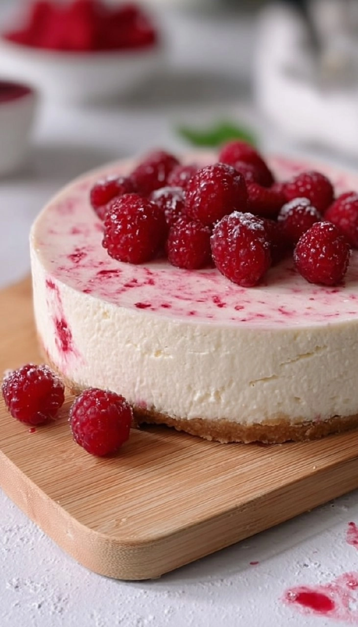 Himbeere Cheesecake ohne Backen