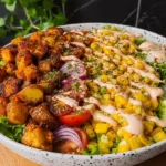 Kartoffel-Hahnchen-Bowl-mit-Mais-Salat-Rezept