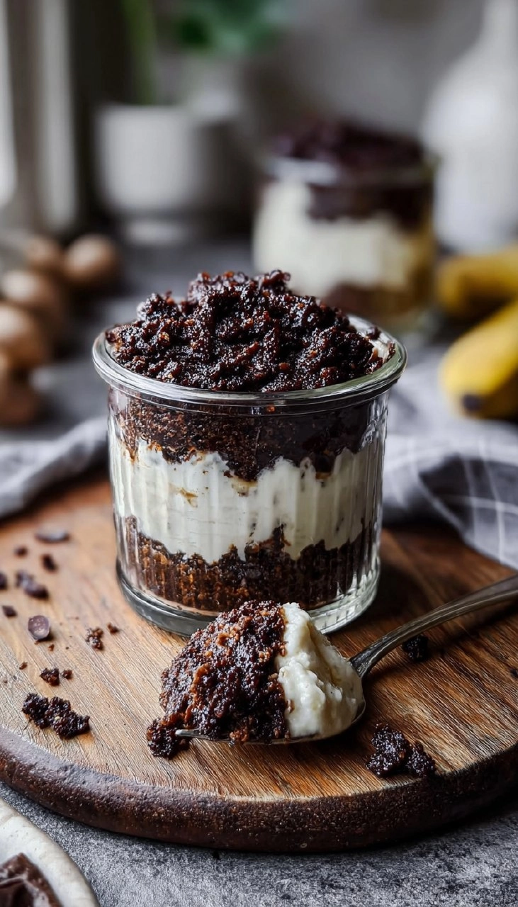 Maulwurfkuchen im Glas
