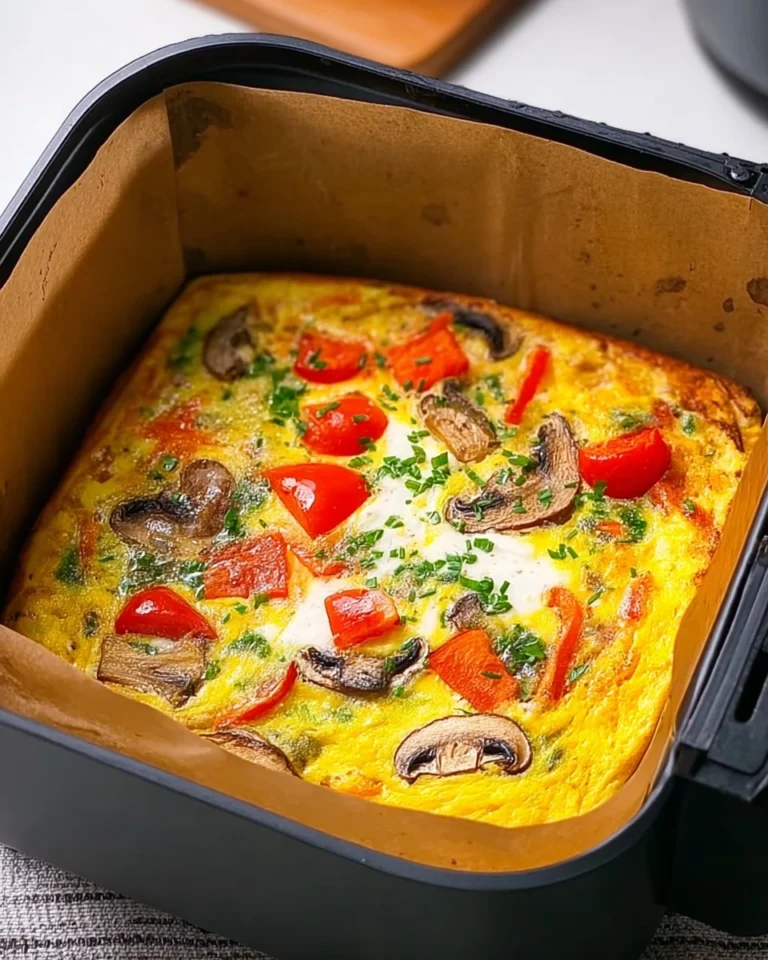 Omelette-mit-Gemuse-aus-dem-Airfryer-Rezept