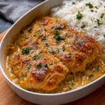 Zwiebel-Sahne-Hahnchen-aus-dem-Ofen-Rezept
