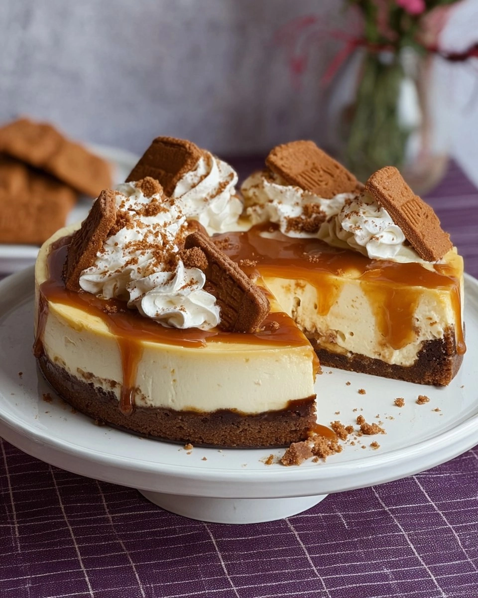 Einfacher Lotus Biscoff Cheesecake