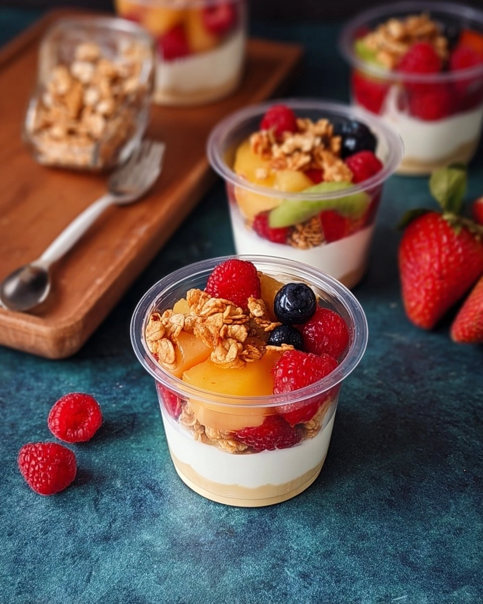 Obstsalat Töpfchen mit Skyr 4 Obstsalat Töpfchen mit Skyr