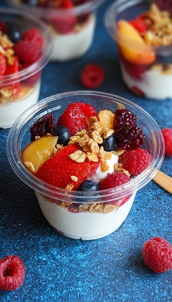 Obstsalat Töpfchen mit Skyr 5 Obstsalat Töpfchen mit Skyr