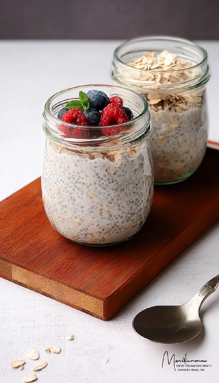 Overnight Oats mit Mohn
