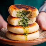 Pfannenbrote mit Bärlauch-Tofu-Füllung 6 Pfannenbrote-mit-Barlauch-Tofu-Fullung-Rezept